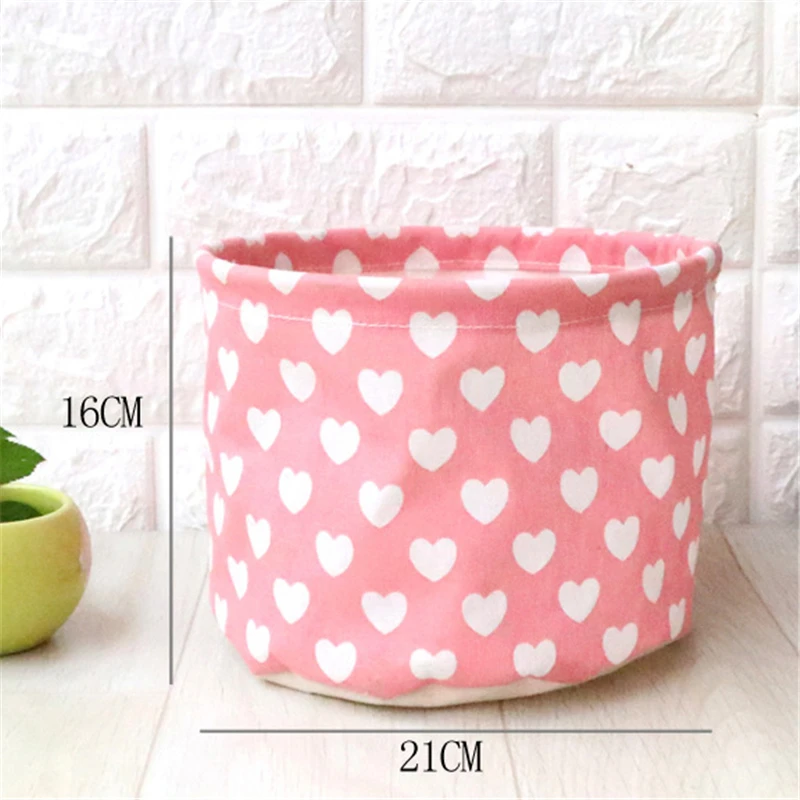 Foldable 11 Colors Storage Baskets Cartoon Printed Desktop Canvas Basket for Your Crafts &ampJewelery | Дом и сад