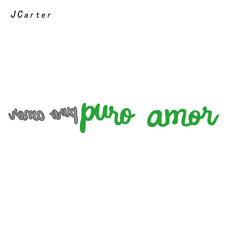 2753 JC металлические режущие штампы трафарет для скрапбукинга испанские базовые буквы слова ремесло вырезание штампы для изготовления открыток ручной работы Альбом бумажный Декор - Цвет: 2753