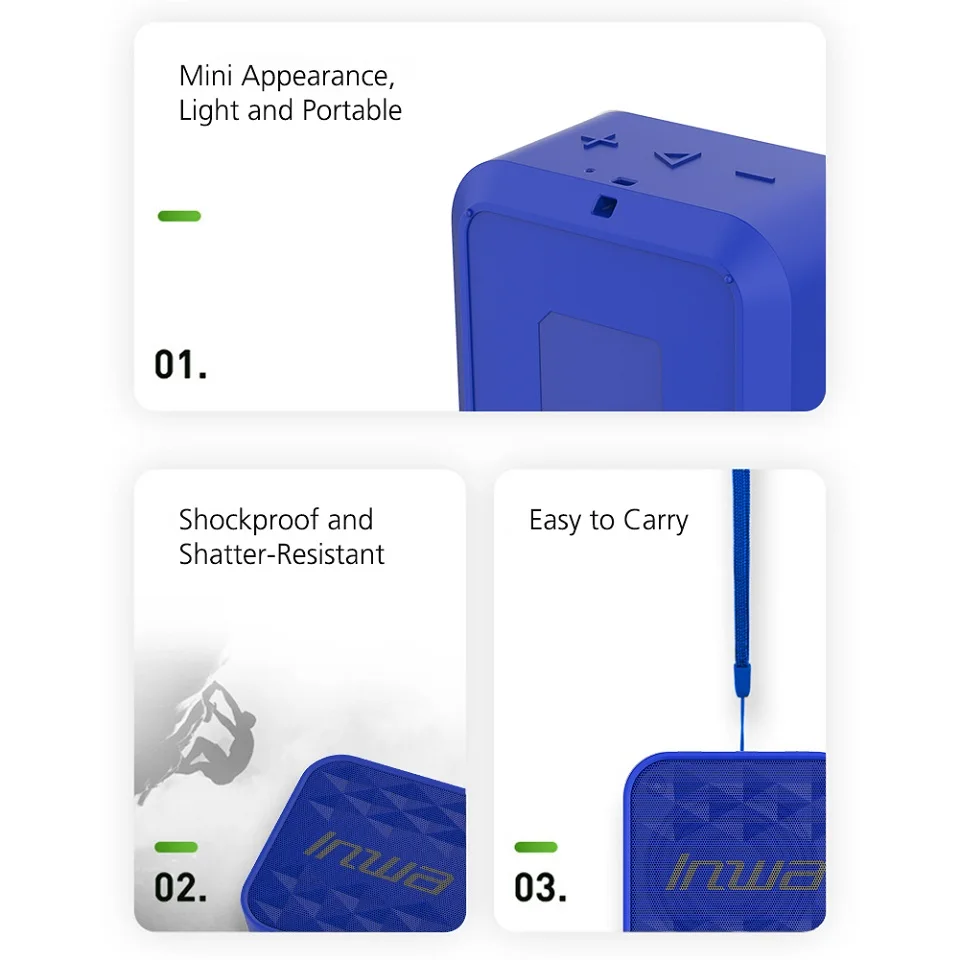 Мини-динамик без портативного внешнего провода Bluetooth-динамик стерео Музыка