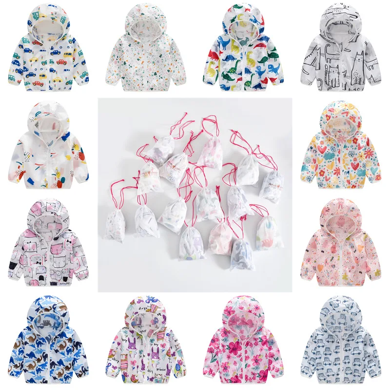 Детская тонкая воздухопроницаемая Солнцезащитная одежда с капюшоном и УФ