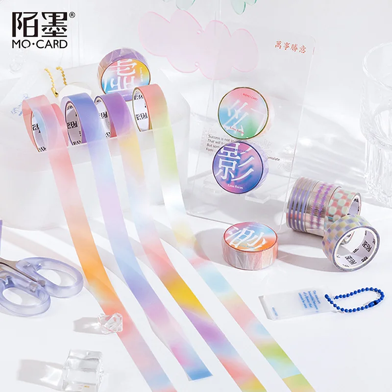 

Holographic Washi Masking Tape Diy Rainbow Paper Scrapbooking Arts Crafts Home Office Decor Tape for Children Gifts Warpping