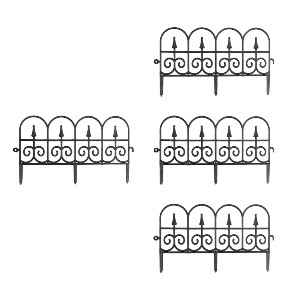 

4Pcs Landscape Flower Bed Lawn Dogs Barrier Border Edge Section Panels Fence