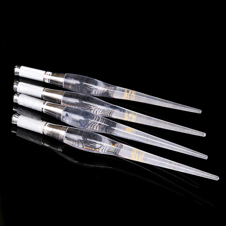 tattoo tool PCD Crystal Eyebrow Pen Microblading Machine Caneta Manual Tattoo Needle Blade Slot For Permanent Makeup Eye | Красота и
