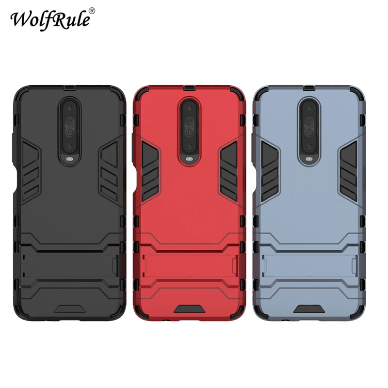 

For Cover Xiaomi Redmi K30 Robot Rubber Silicone holder Armor Phone Case For Redmi K30 Fundas Case Cover for Redmi K30 6.67"
