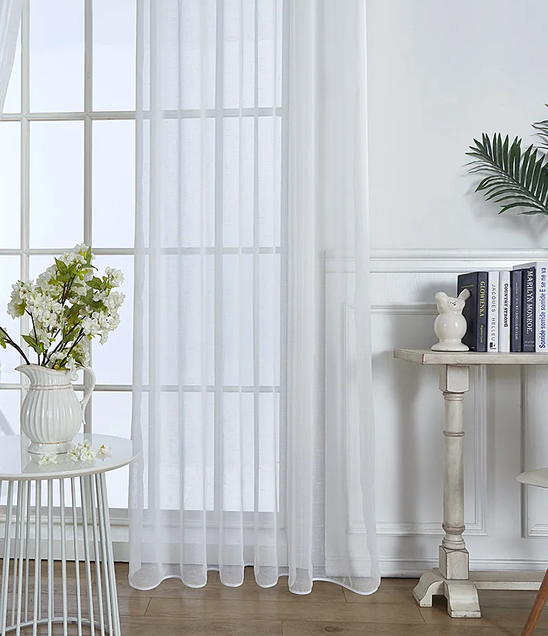 Современные однотонные оконные дверные занавески для гостиной драпированные