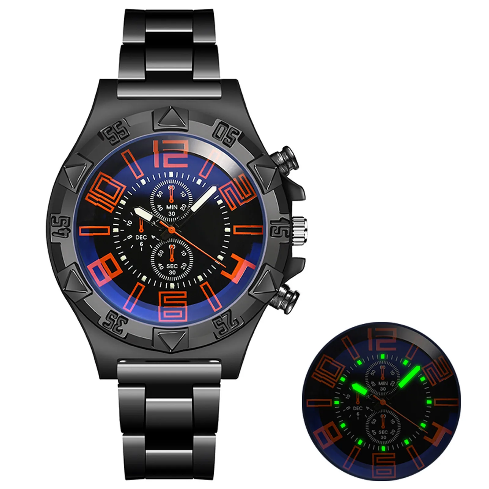 

Fashion Brand 2021 Men Watches Top Luxury Brand Sport Quartz Watch Men Blue Light Wrist Watch Man Stainless Steel Date Clock #@