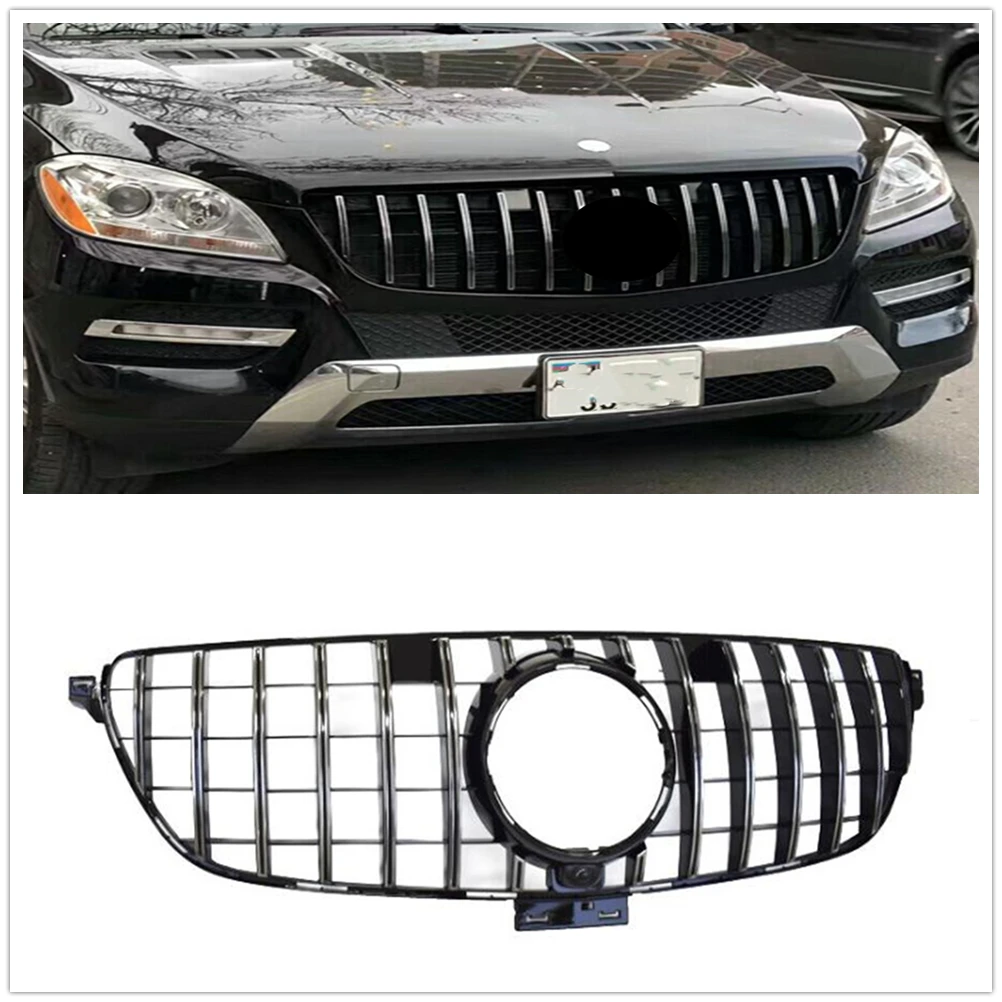 

Front Grille Grill For Mercedes Benz GLE Class W166 W292 2015-2019 Coupe GT GLE350 GLE400 GLE500 Silver/Black Bumper Hood Mesh