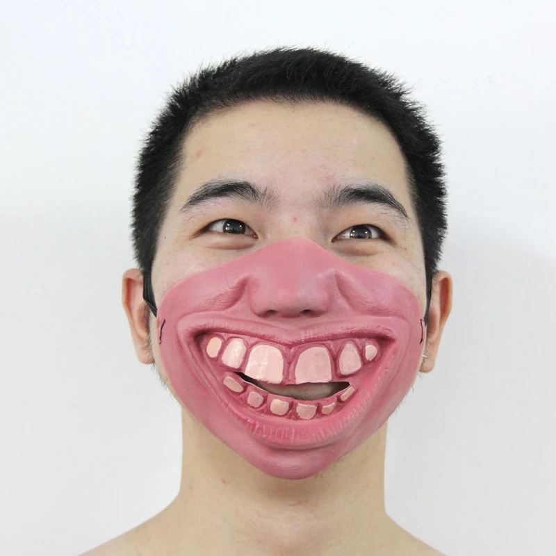 

New!1PC Funny&Scary Of Half Face Clown For Cosplay Costume/ Halloween Party Decoration Supplies