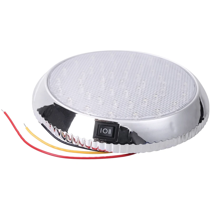 12V Car Round Ceiling Dome Roof Interior Light Boat Rv Surface Ceiling Light