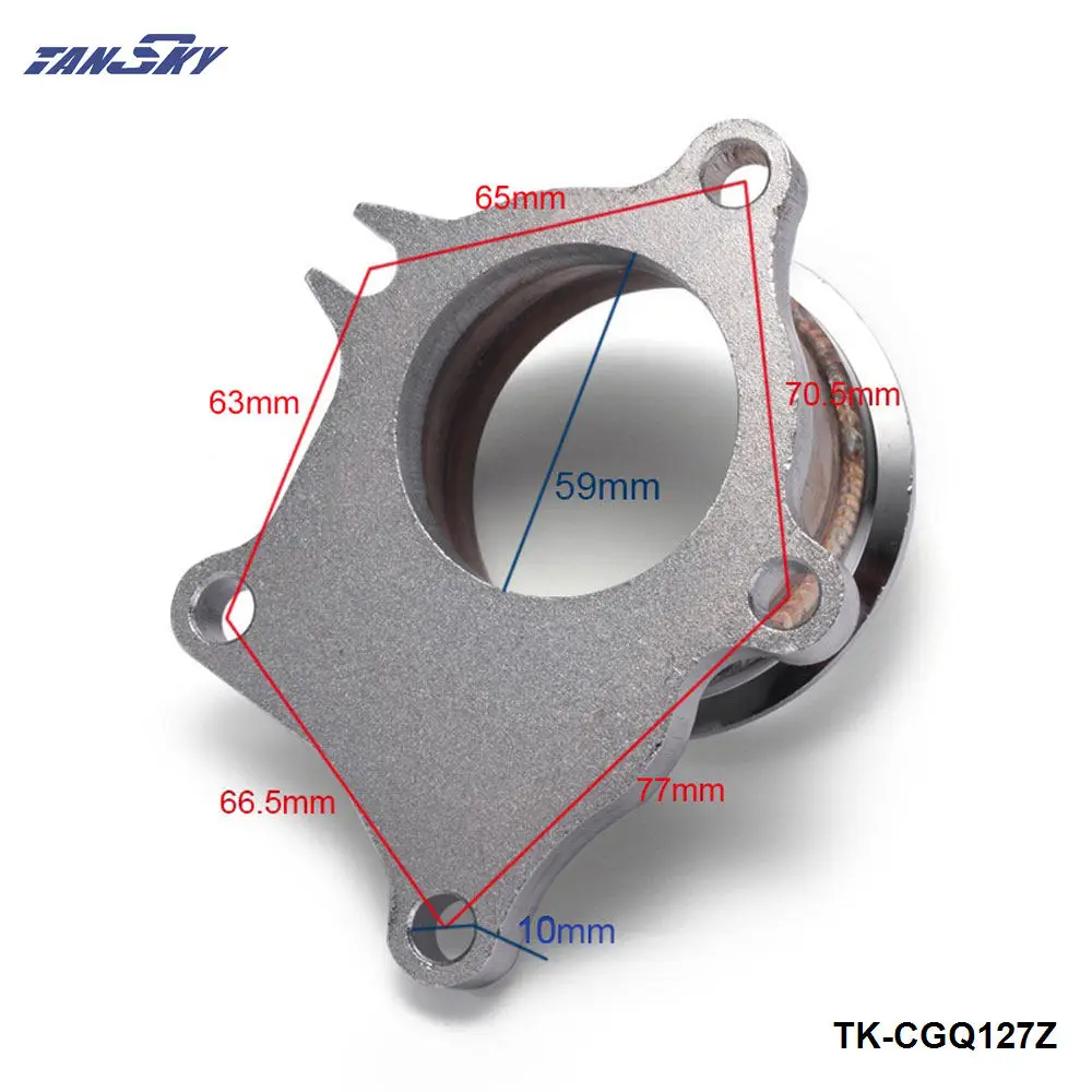 T04E T3/T4 T3 .63A/R 5 bolt to 3&quot vband Stainless Steel Turbo Manifold Flange Adapter TK-CGQ127Z |