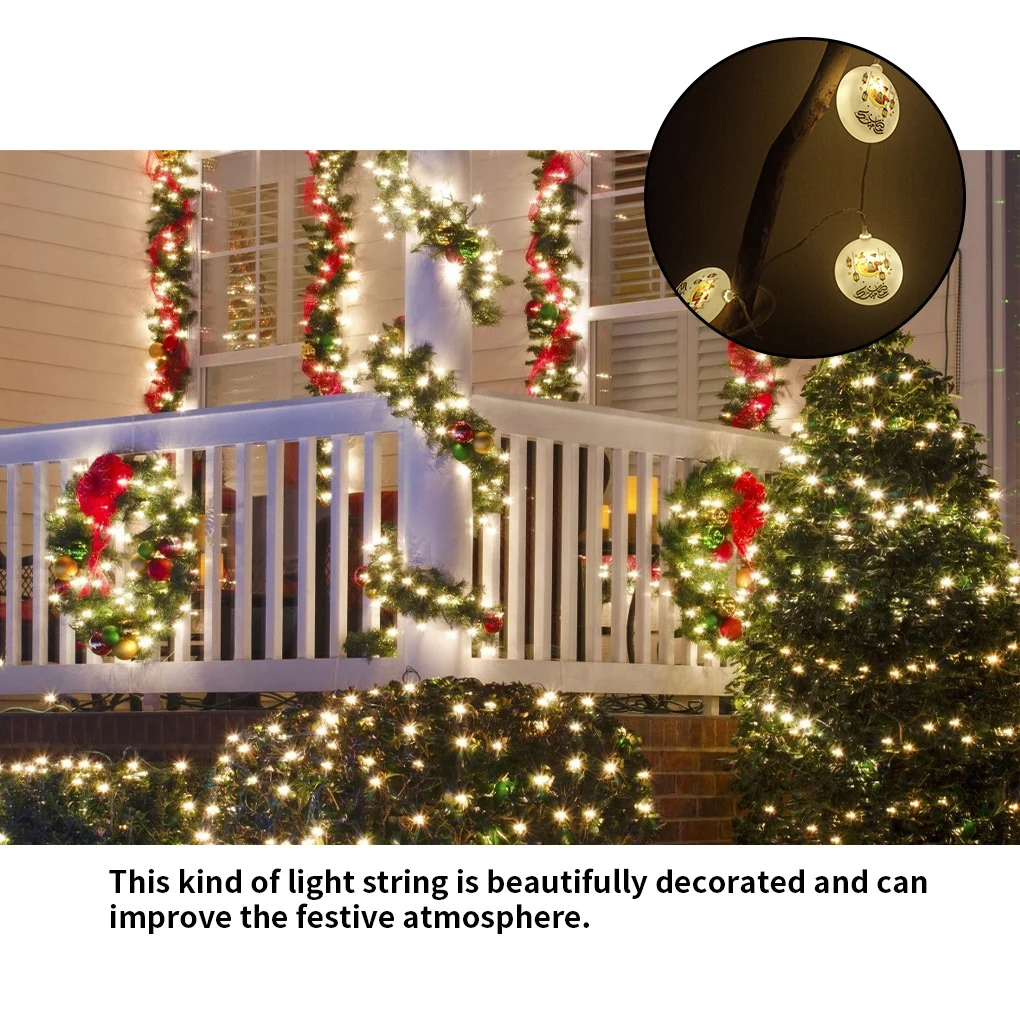 

1.5m 10Led Eid Mubarak Led Light String Star Moon Night Light Islamic Muslim Festival Decorations Home Ramadan Kareem Ornament