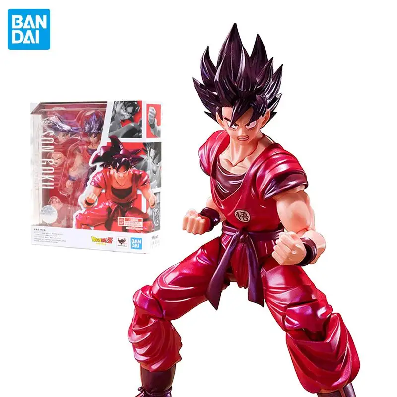 Фигурка Bandai Shf Dragon Ball Z из аниме оригинальная экшн фигурка Гоку какаро красная