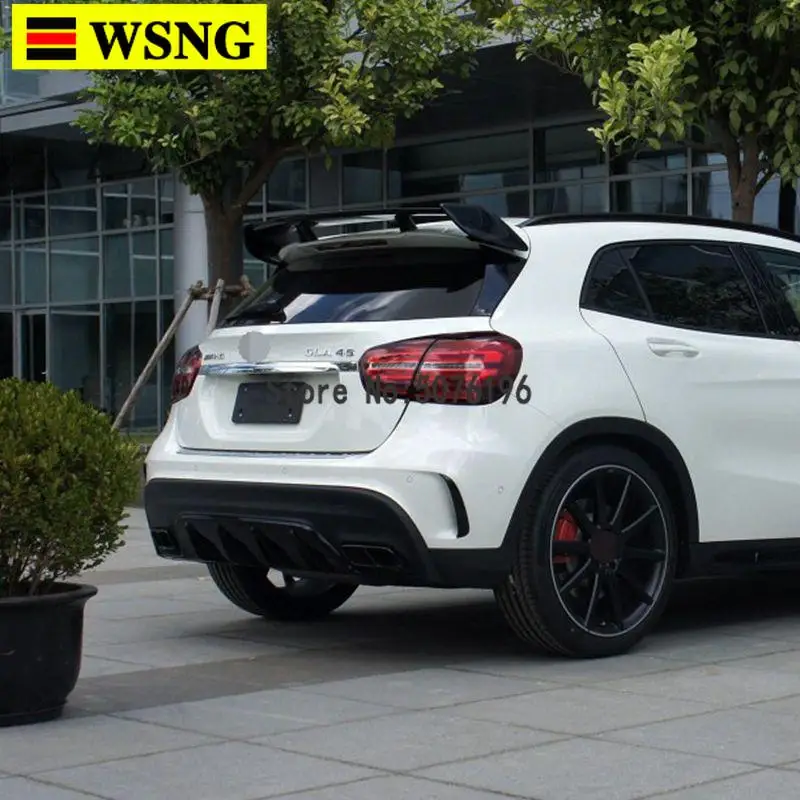 

W176 A45 P Styling FRP Primer Car Rear Roof Wing spoiler For Mercedes-Benz A-Class W176 A180 A200 A260 A45 AMG 2013-2018