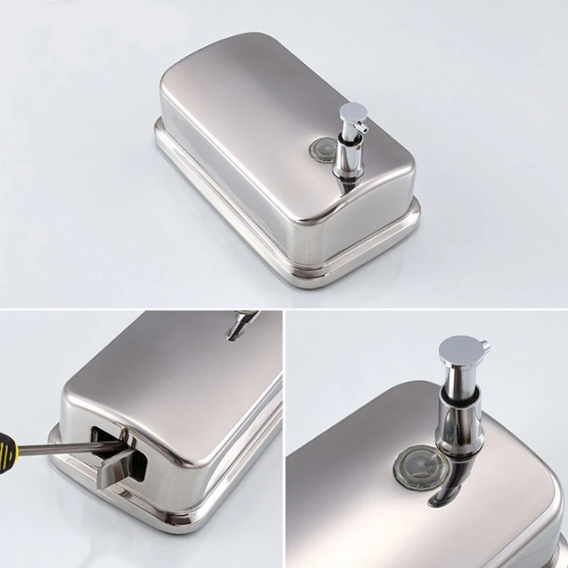 

Stainless steel manual soap dispenser is worthy of your trust Save more space for your kitchen and bathroom