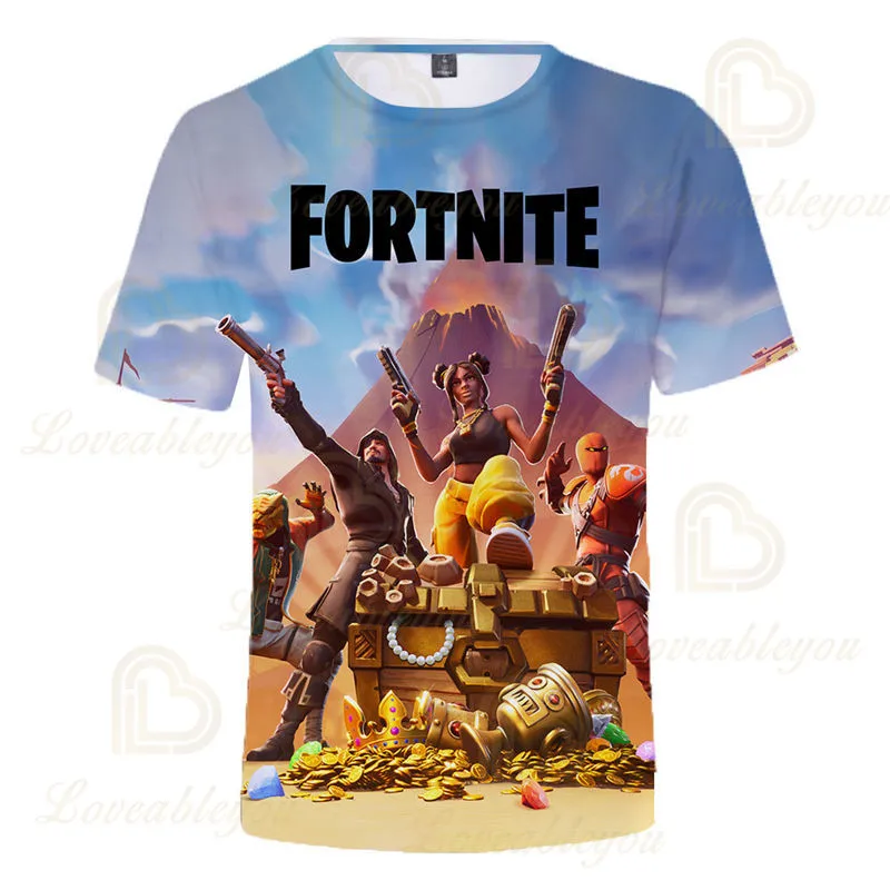 Футболка с принтом из игры Fortnite Battle Hero Victory Royale Shoot |