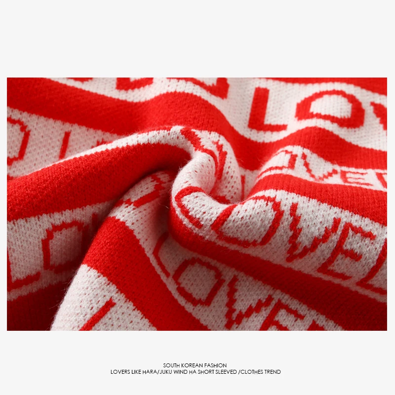 

Drop Ship Free womens Winter Men Women Sweater DNA Suga Same Style Loved Pullover Kpop Student Lovers Harajuku Sweaters