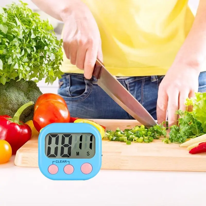 Большой ЖК-цифровой кухонный таймер для приготовления яиц отсчет времени