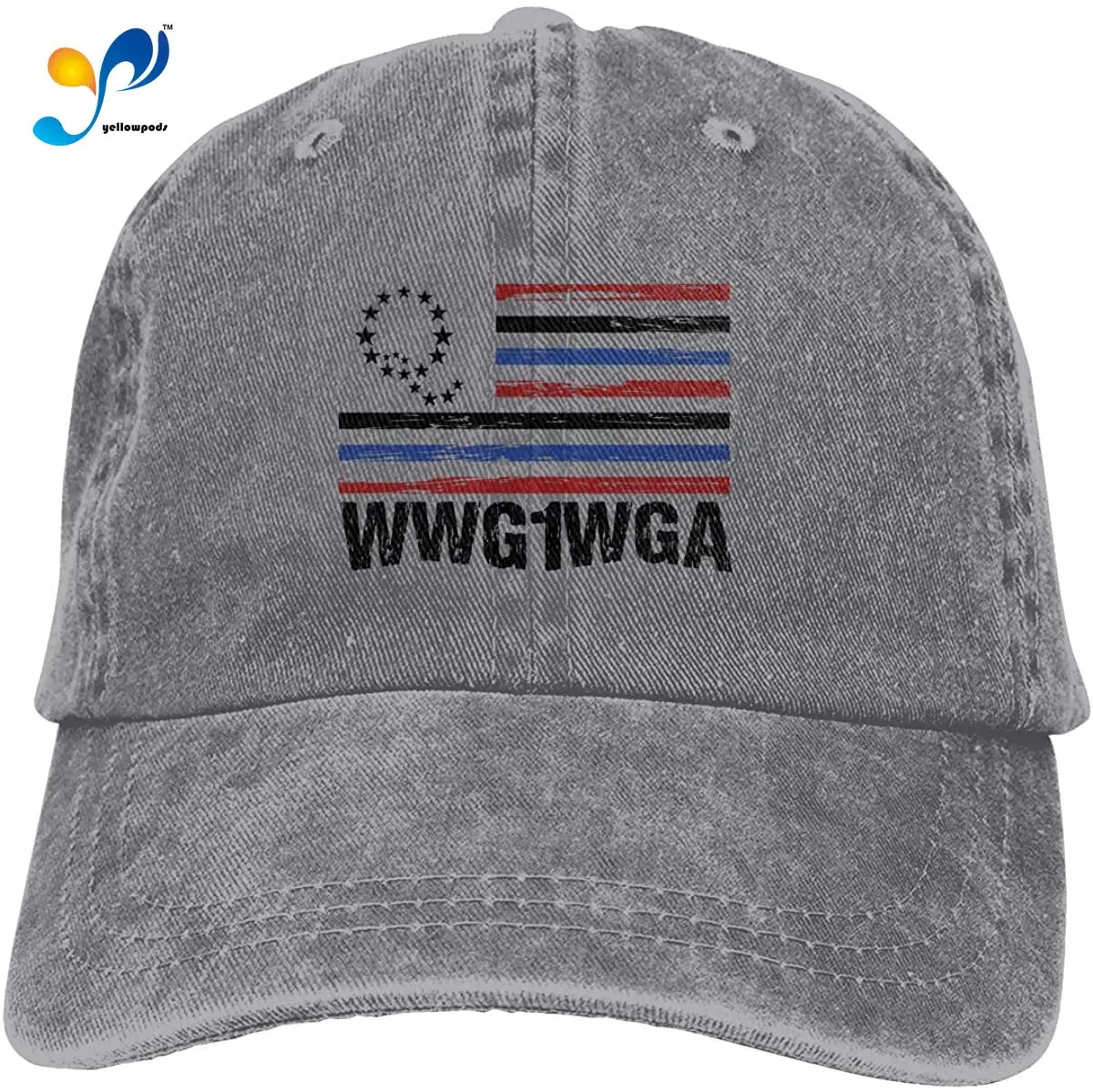 

Qanon Art Storm унисекс, мягкая модная шляпа, винтажные регулируемые бейсболки