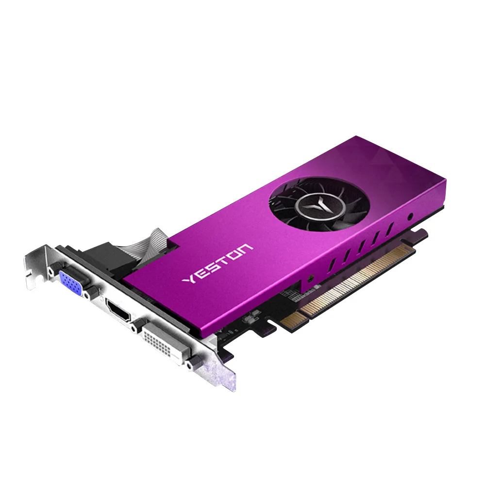 Günstig Yeston 4GD5 LP Grafikkarte RX-550 128-Bit 4GB GDDR5 VR Bereit Gaming Video Karte Unterstützung VGA/DVI-D/HDMI GPU Mit Lüfter