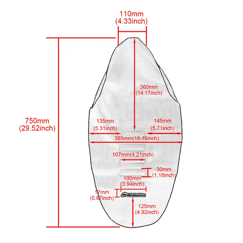 Резиновый захват 750 мм мягкий чехол на сиденье Кожаная подушка нескользящая