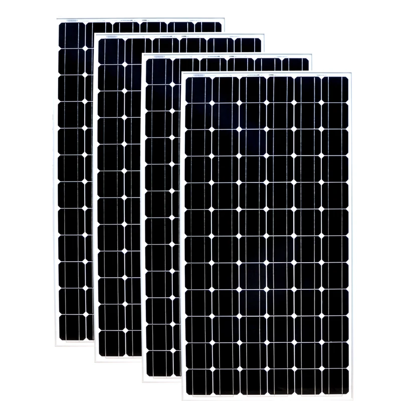 

TUV Waterproof Photovoltaic Panel 24v 200w 4 Pcs Solar System 800W 220v Solar Battery Charger Motorhome Caravan Car Camp