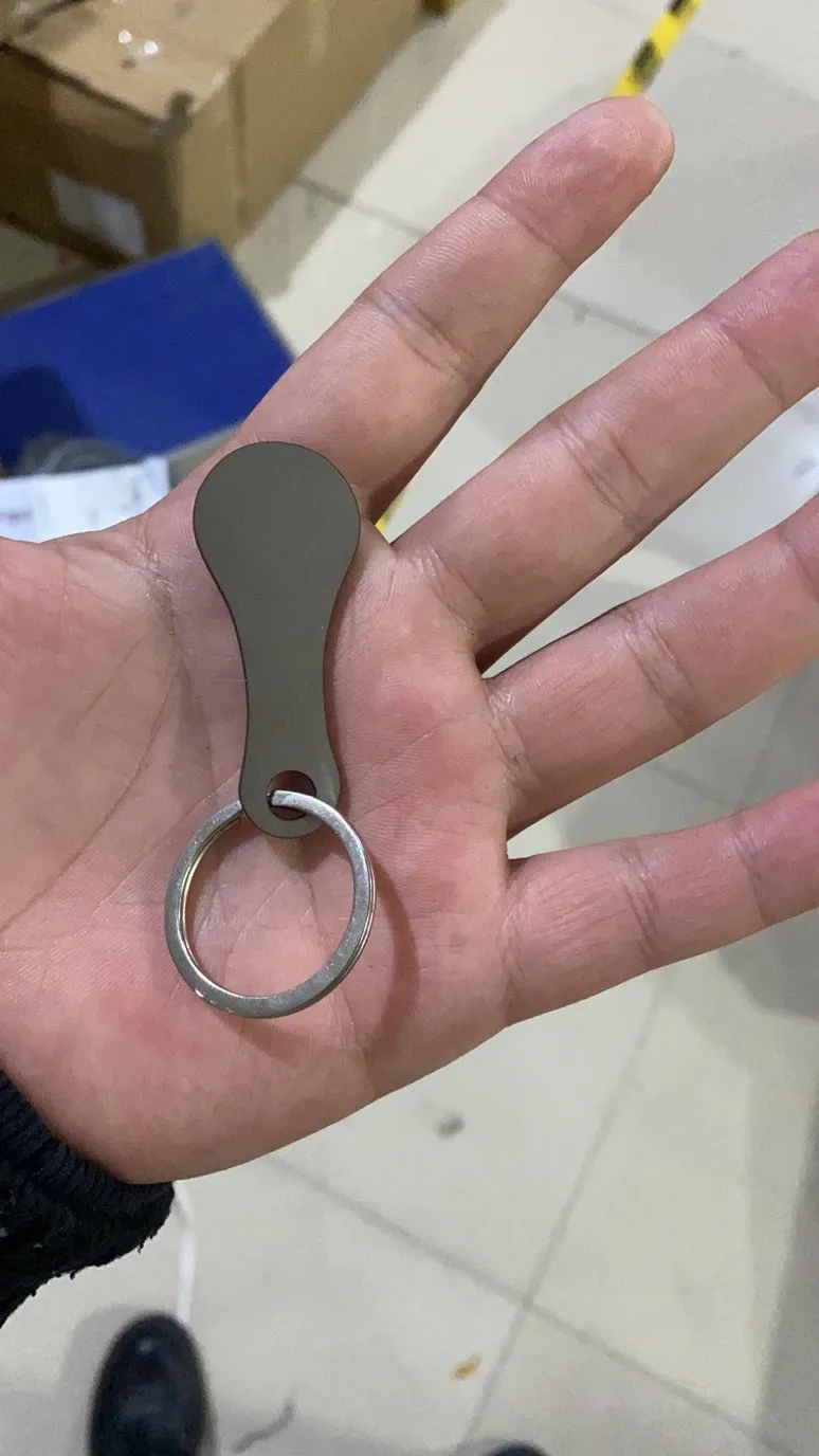 

2 Packs Of Metal Aluminum Alloy Key Ring Shopping Trolley Tokens Key Chains Accessories Decorative Key Hook Keyrings #W2