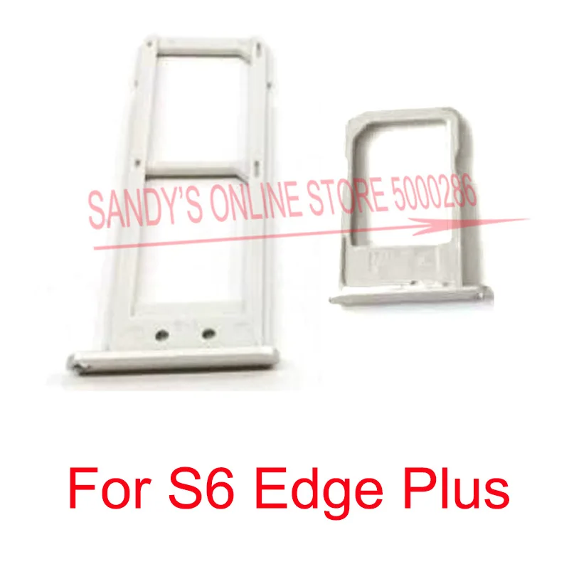 New Single Dual SIM Card Tray Holder Reader Slot For Samsung Galaxy S6 Edge+ Edge Plus G9280 G928F G928 Sim Adapter Parts | Мобильные