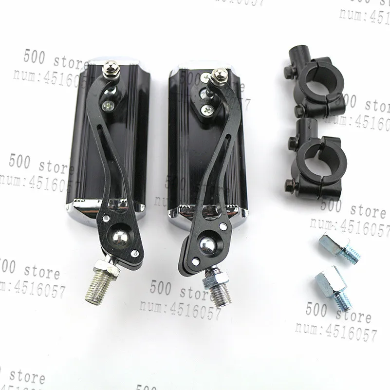 

Универсальные черные мотоциклетные зеркала заднего вида 8 мм 10 мм, мотор для скутера для Yamaha Honda Street bike