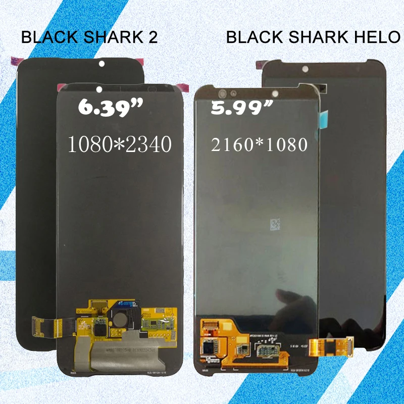 

Catteny For Xiaomi Black Shark 2 Lcd With Touch Screen Digitizer Assembly Replacement Parts For Xiaomi Black Shark Helo Display