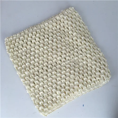 Ivory Аксессуары для шитья из эластичной ткани, Детская повязка на голову, 15X15 см, Тюлевая юбка-пачка «рюмочка» «сделай сам», вязаная крючком на груди, одежда для девочек, юбка - Цвет: Ivory