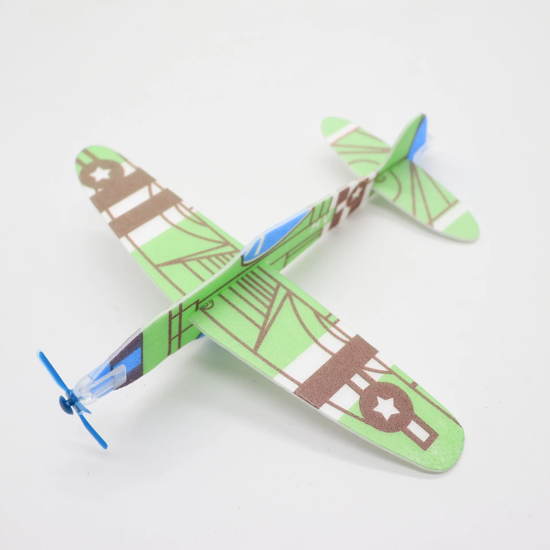 Детский пенопластовый мини самолет ручной работы летающий планер обучающий