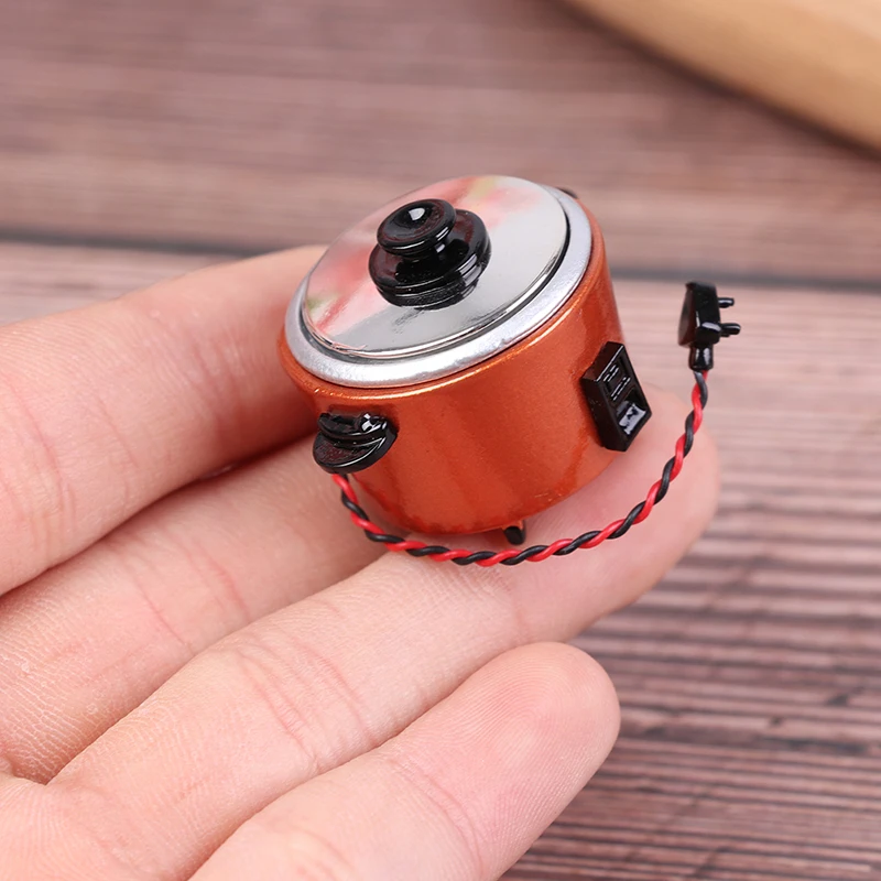 1 шт. 1:12 DIY миниатюрная белая черная рисоварка кухонные аксессуары украшение для
