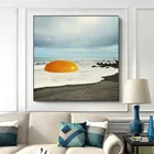 Настенная картина жареное яйцо, постер на холсте с забавными изображениями моря, украшение для гостиной, домашний декор