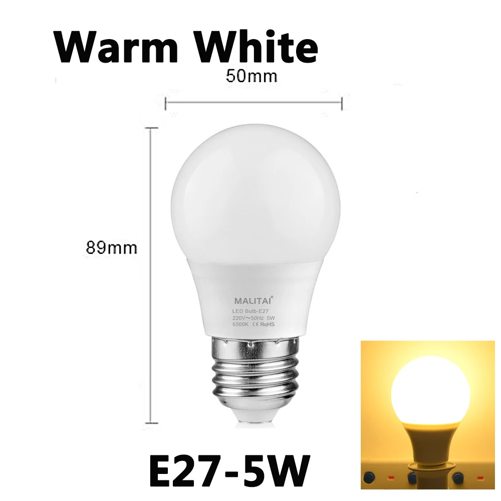 Warm White E27-5W E27 Bluetooth RGB светодиодный светильник E14 Светодиодный светильник с ИК-пультом дистанционного управления волшебный светильник для домашнего декора умный IC светильник ing лампа - Испускаемый цвет: Warm White E27-5W
