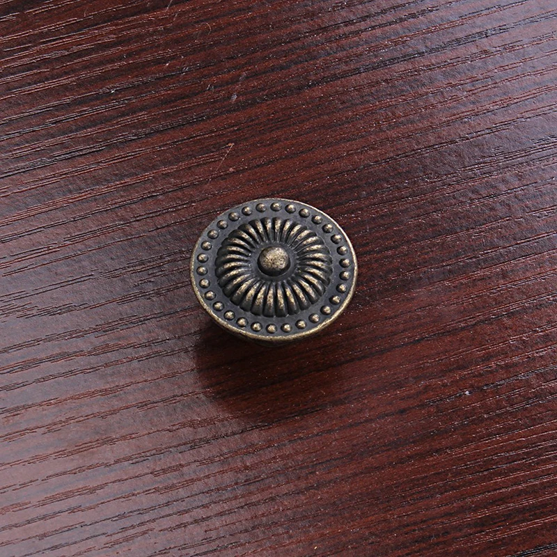 Декоративные винтажные круглые пуговицы для мебели бронзовая ручка шкафа ящика