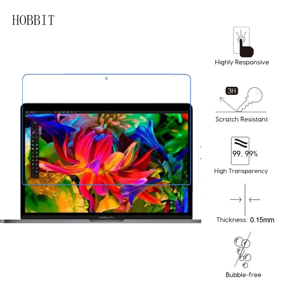 

3PCS HD Clear Anti-shock PET Film For Apple MacBook Pro 13 2016 13.3 Inch Tablet 5H Anti-Scratch Screen Protector Film Not Glass