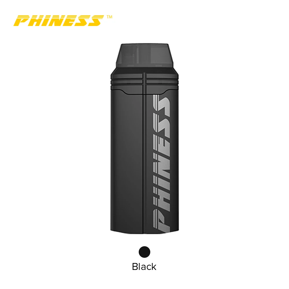 Black Комплект Phiness Shaka с аккумулятором емкостью 950 мА · ч, мод, электронная сигарета 1,5 мл, картридж Pod VS Uwell Caliburn - Цвет: Black