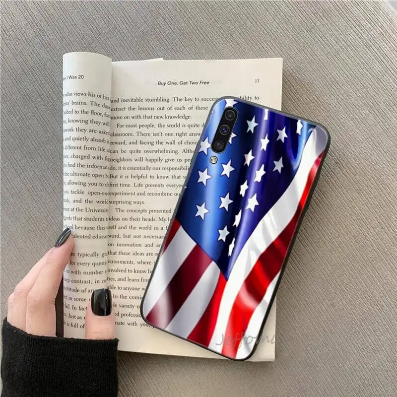 

USA flag Courage freedom Phone Cases For Samsung galaxy S note 7 8 9 10 20 fe edge A 6 10 20 30 50 51 70 lite plus Soft Funda