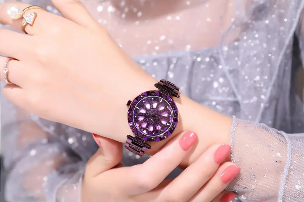 Часы наручные montre femme роскошные модные женские кварцевые с магнитным стальным