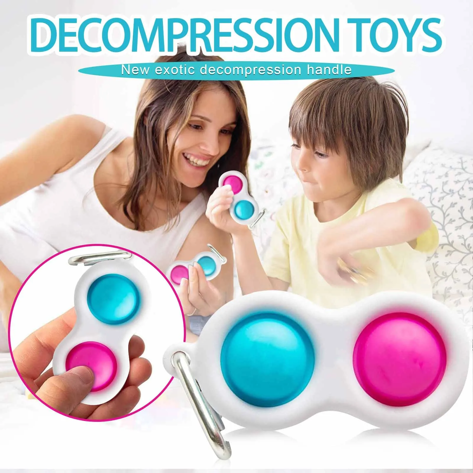 

Creative Simple Dimple Fidget Toys For Children Adult Popit Fat Brain Toys Pressure Reliever Board Decompression Gift