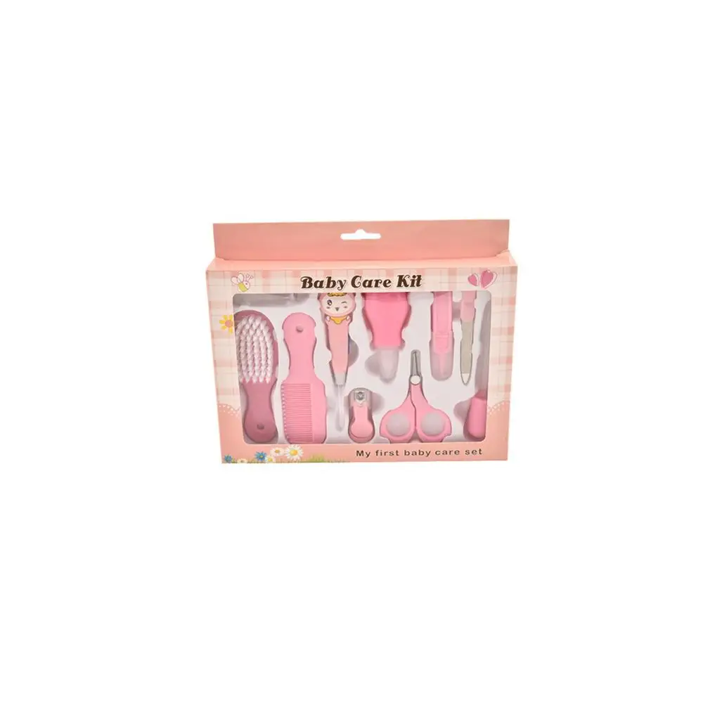 10Pcs/Set Baby Kids Nail Hair Health Care Thermometer Nose Cleaner Toothbrush Safety Tools Newborn Grooming Brush Kit | Мать и ребенок