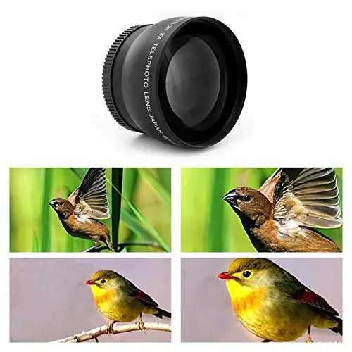 2x телеобъектив и адаптер кольцевой держатель крышки для цифровой камеры Sony ZV-1 ZV1