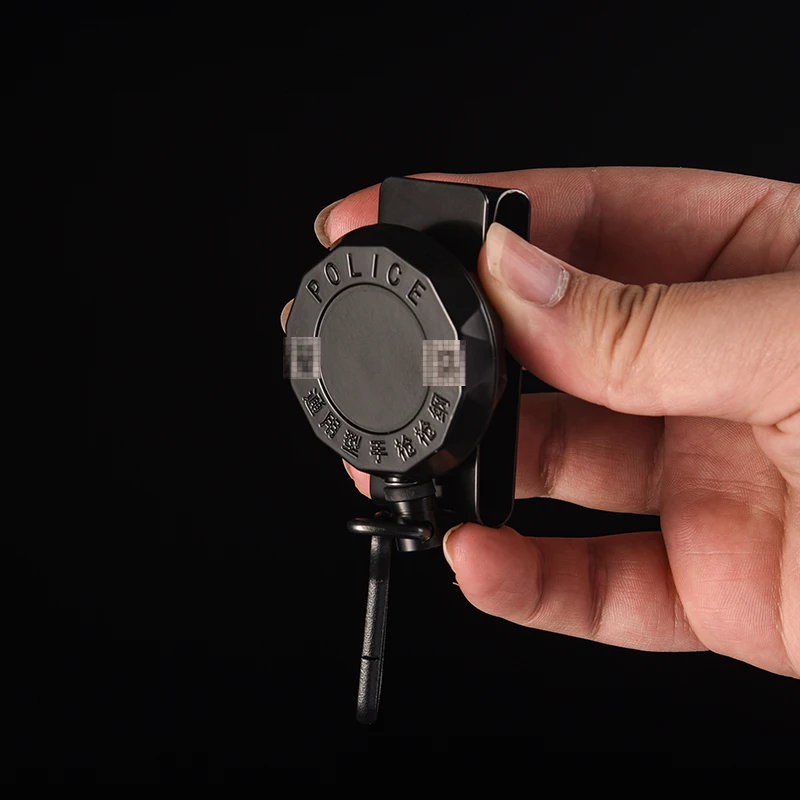 Выдвижной стальной трос для ключей эластичный брелок в стиле милитари с простой