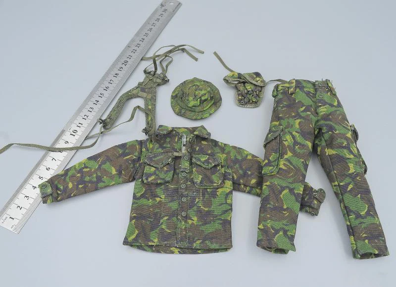 

In Stock For Sale 1/6th Special Forces Camouflage Clothes Penney Cap Magazine Bag For Mostly 12inch Doll Figures Collectable