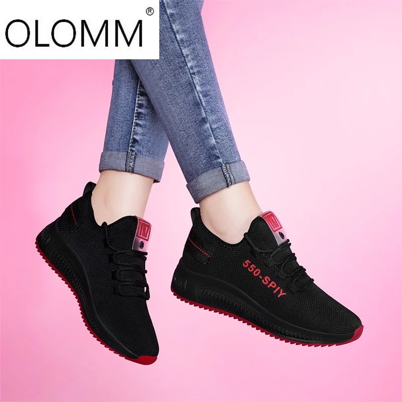 

2020 New Women's Casual Fashion White Women's Shoes Daily Lightweight Breathable Mesh Shoes