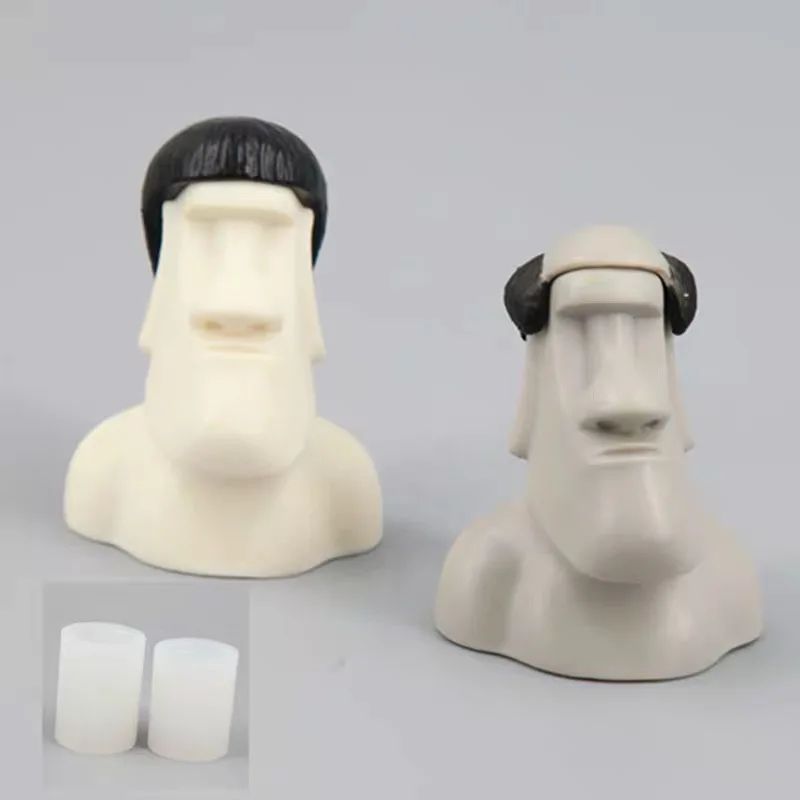 3d Пасхальный каменный остров форма статуи Чили Moai ароматический гипс силиконовая форма эфирное масло гипсовая свеча Бетон цемент плесень