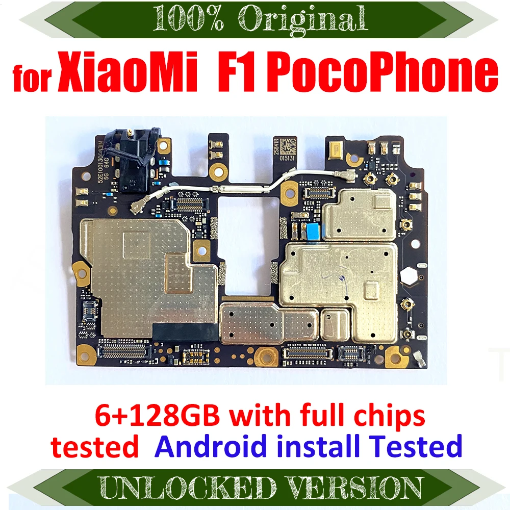 Полная рабочая материнская плата хорошо проверенная стандартная для Xiaomi Pocophone Poco