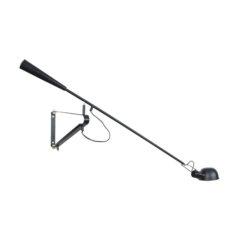 

Art Decor Swing Arm LED Wall Light White Black Adjustable Long Arm Wall Lamp Living Room Modern Wall Mounted Lighting Fixture