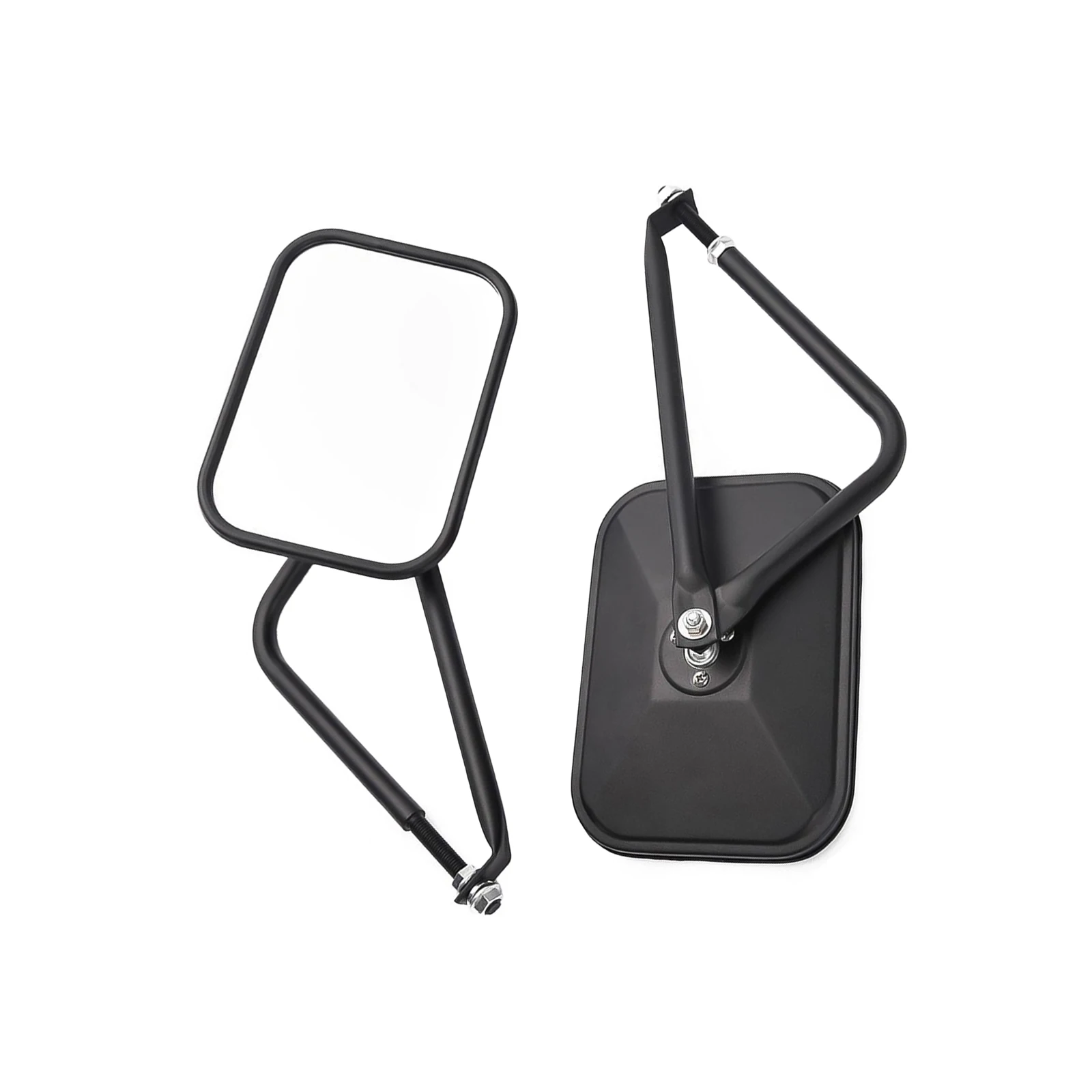 

Car Rear Mirror Wider View Angle Anti-shake Easy Installation Noise Reduction Door Hinge Mirror with Small Round Mirror for Jeep