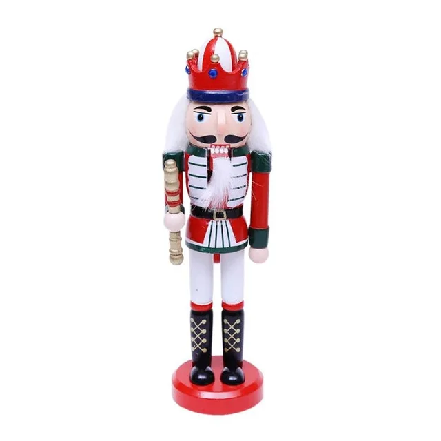 

24CM Nutcracker Christmas Puppet Soldier Shape Doll Ornament Childrens Holiday Gifts Home Nutcracker Decors Christmas Decoration